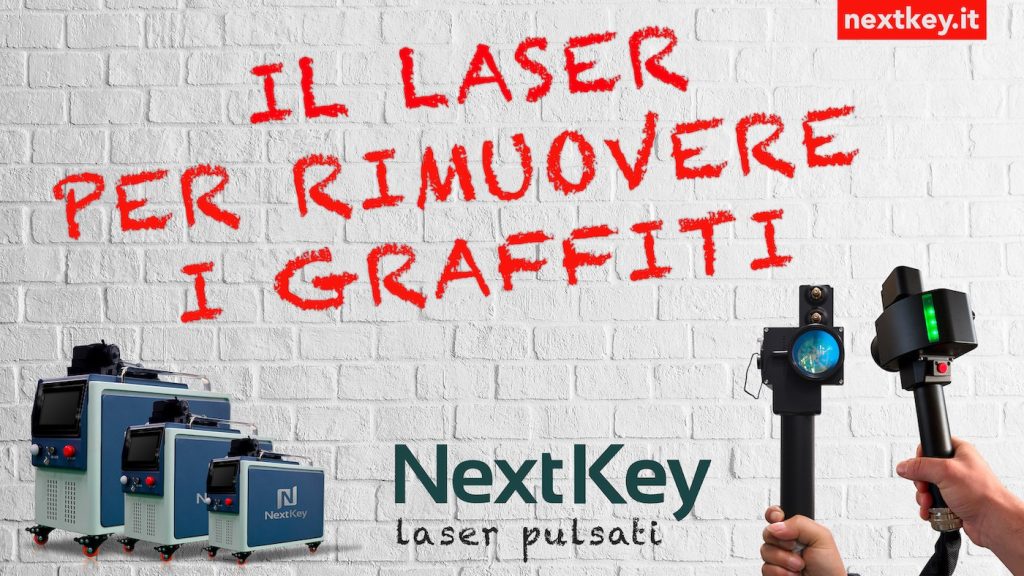 Laser pulsati per la rimozione di graffiti e scritte sui muri