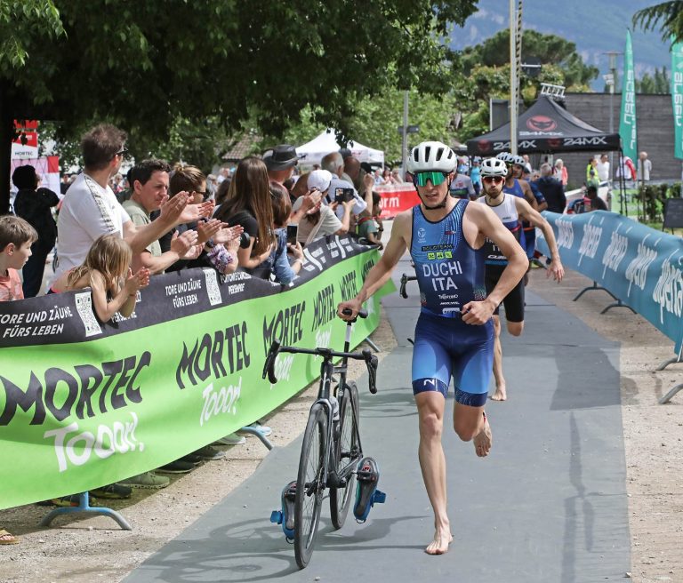Parata di stelle al triathlon di caldaro. Al via bagarello