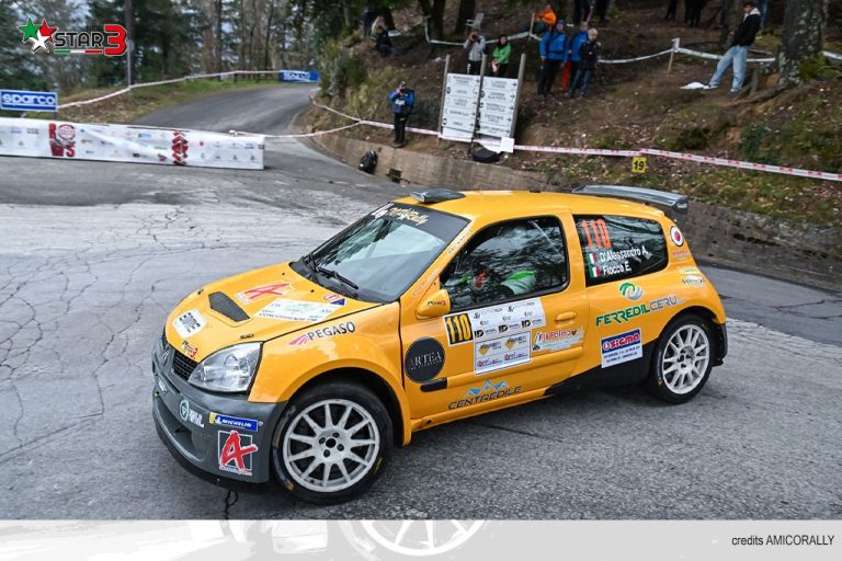 Rally: D'Alessandro brilla nella pioggia del Ciocco