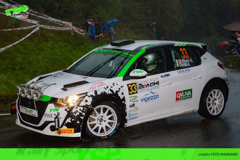 Rally: Di Pietro è quarto assoluto al 2 Laghi