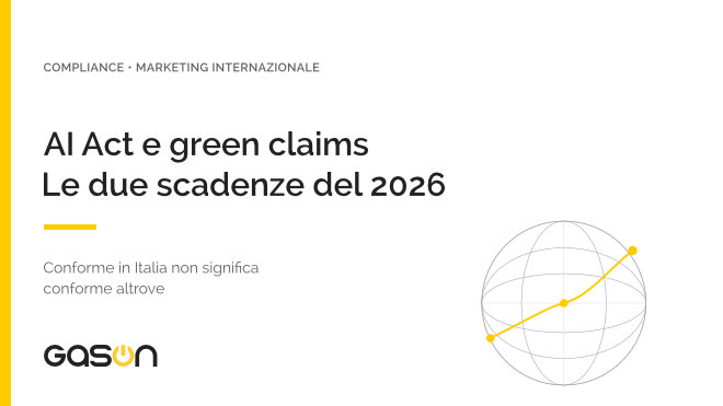 AI Act e green claims | Comunicato stampa di Catherine Gason